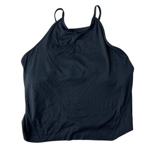 LULULEMON NULU HIGH NECK TANK TOP BLACK PADDED 10